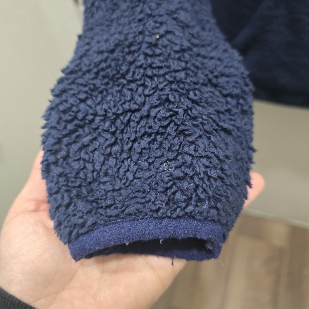 Levi's Navy Blue Sherpa Hoodie - Picture 4 of 10